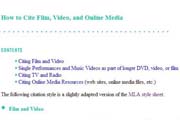 How to Cite Film Video and Online Media